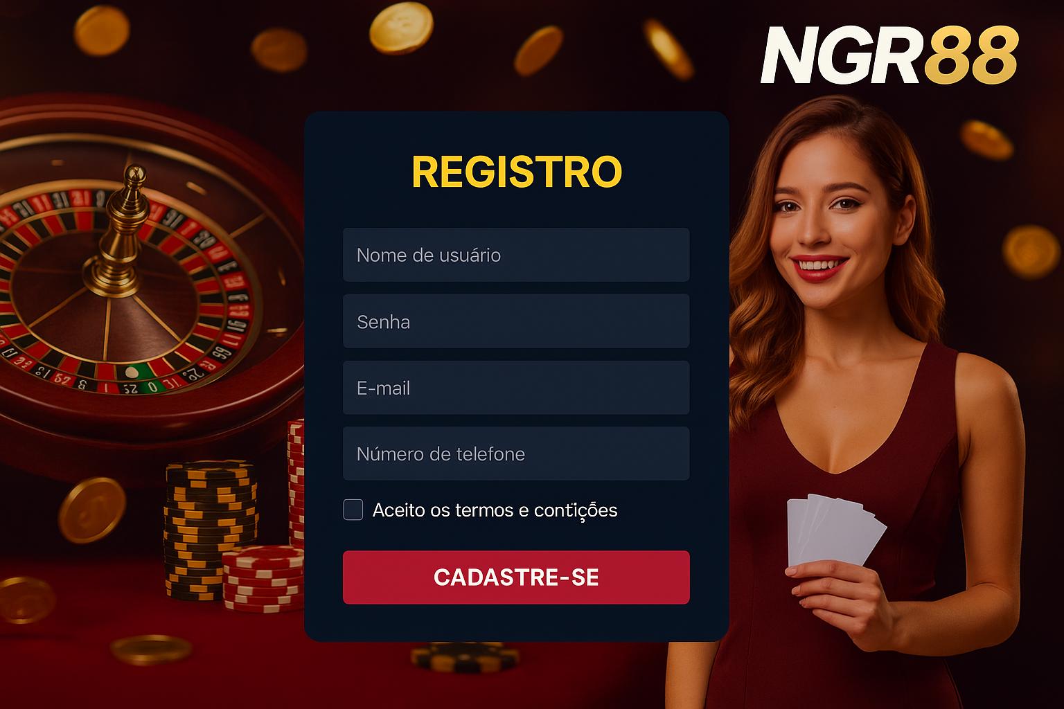 Não Perca tempo, o rRgistro na site NGR88